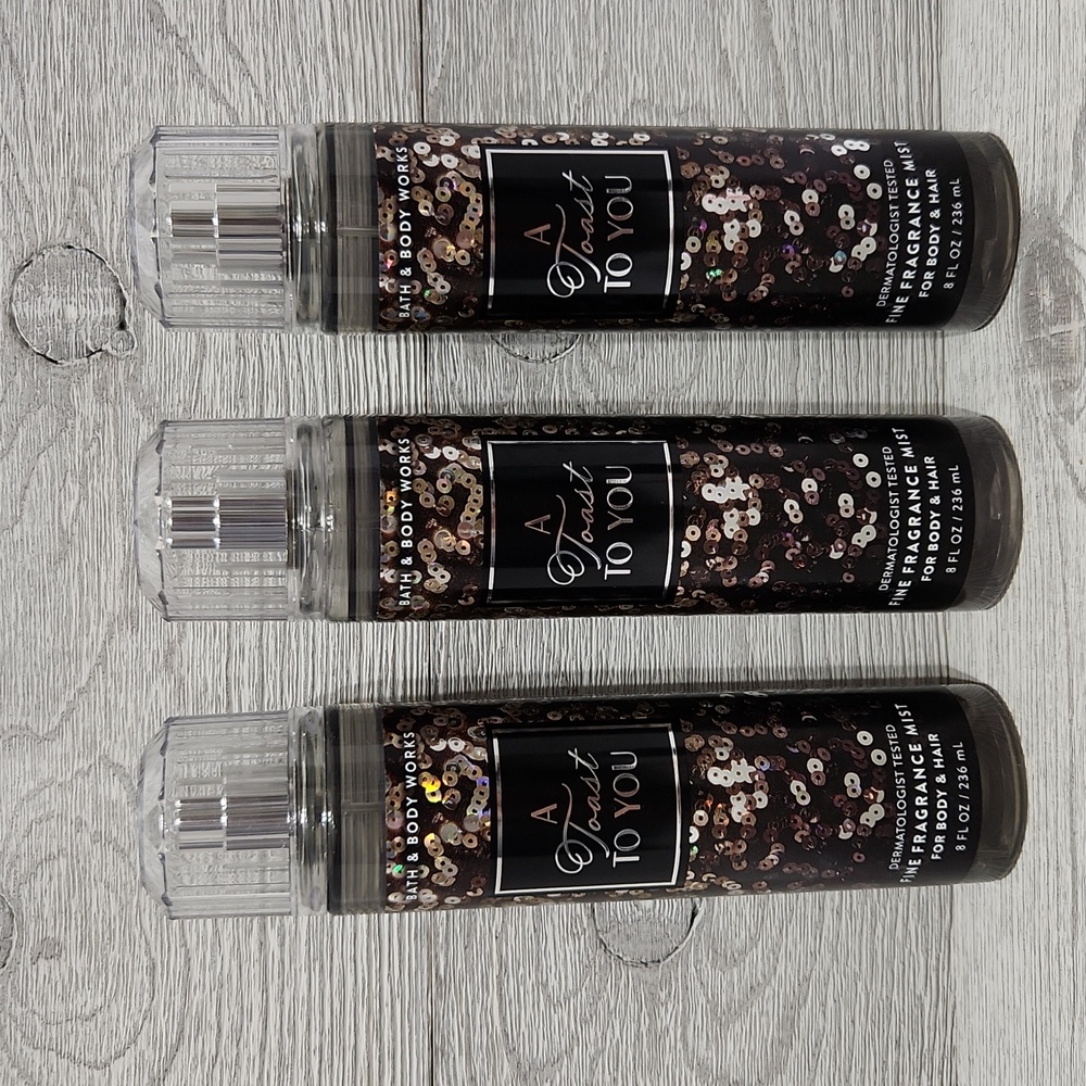 Bath & Body Works A Toast To You Fine Fragrance Mist X3